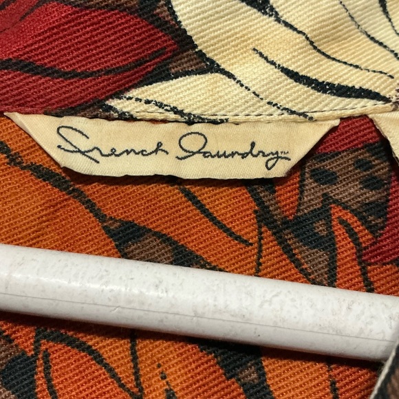 French Laundry Kids Floral Jean Jacket - Red, Orange, White - Picture 2 of 13